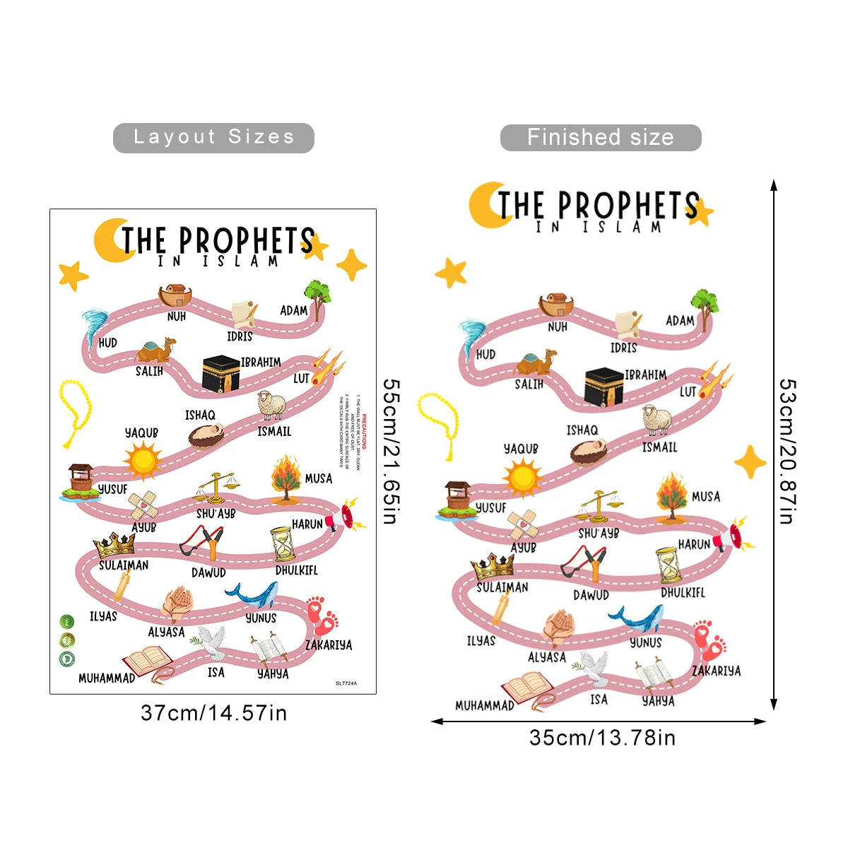 ANBIYA PROPHETS WALL STICKER