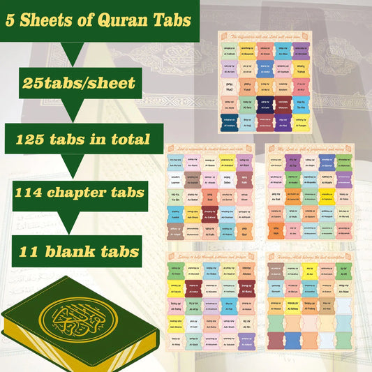 MUSHAF TABS — Quran Surah Index Tabs